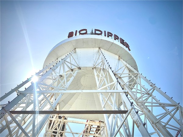 Wooden Rollercoaster on sunny day