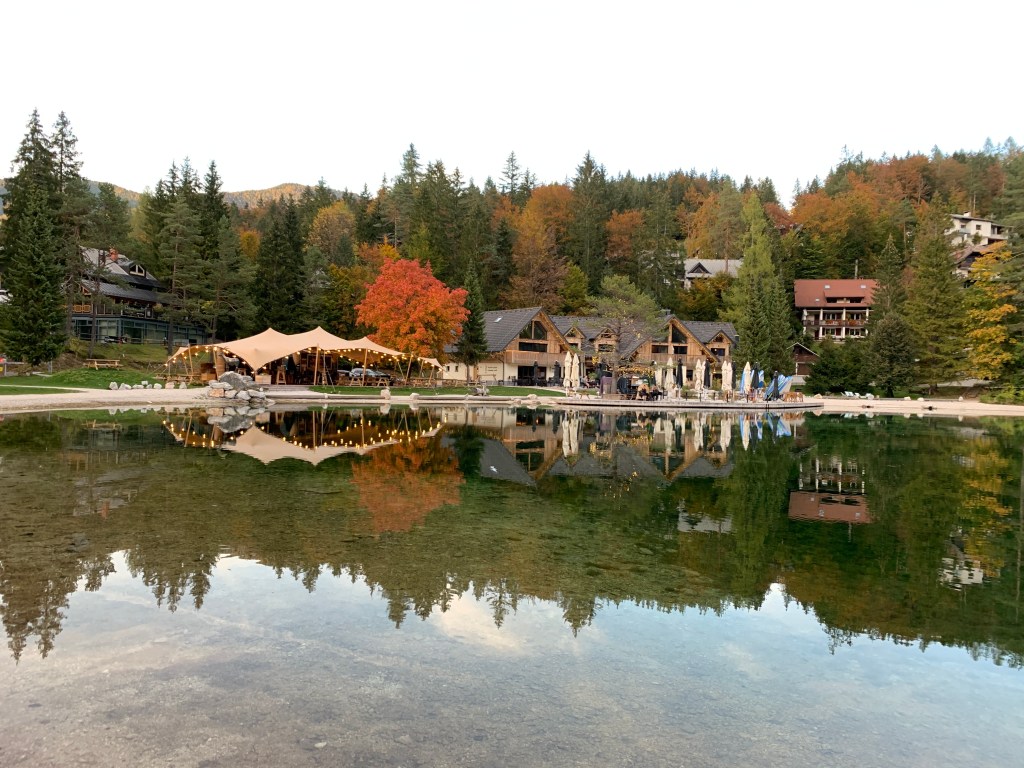 Lake, reflection, autumn