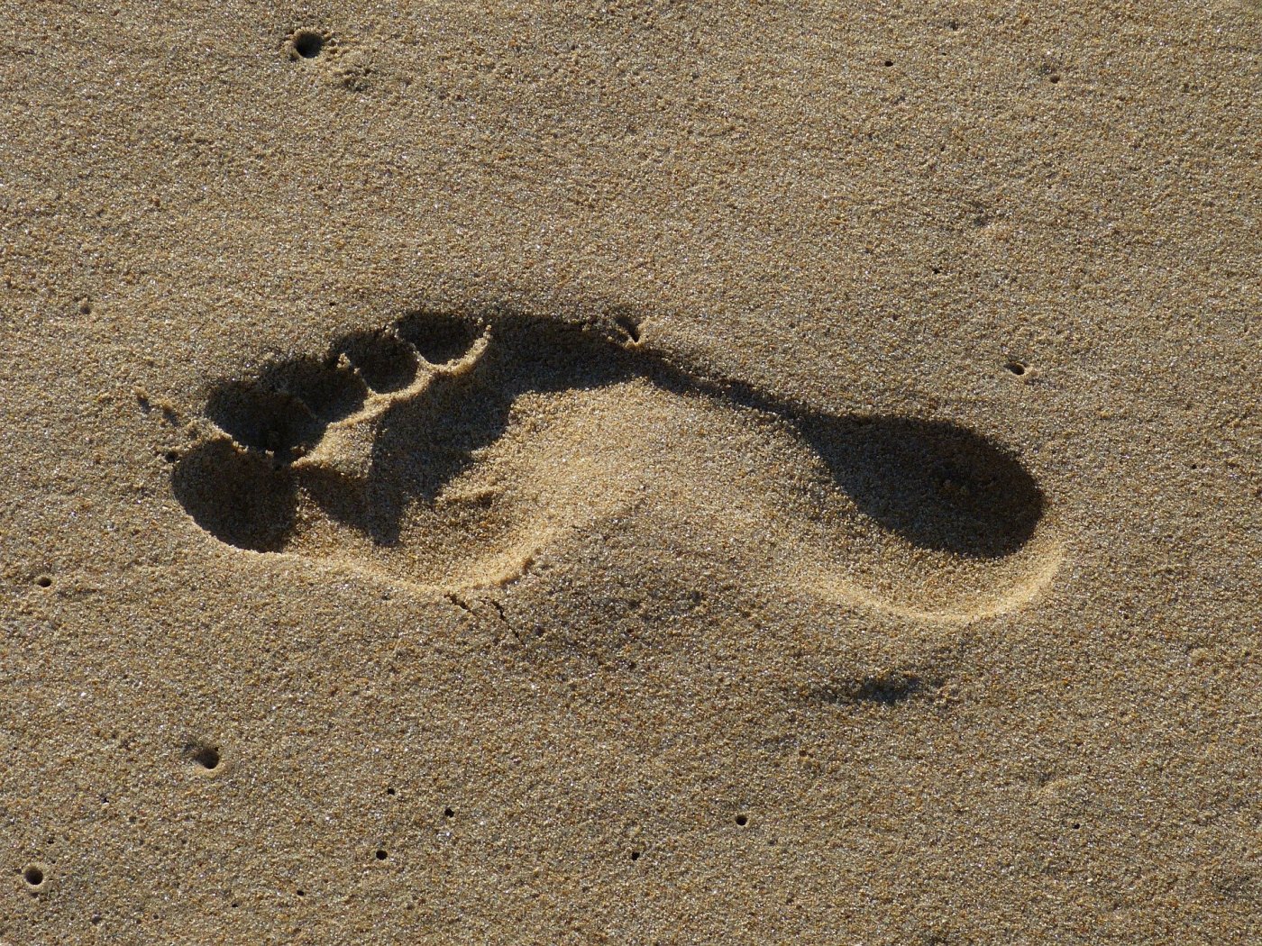 footprint in the sand