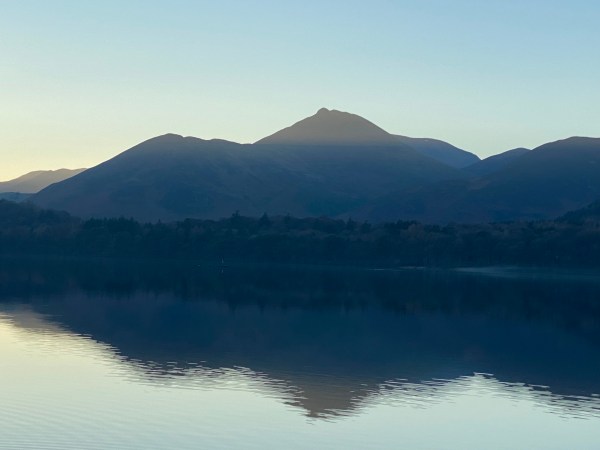 mountain, lake, reflections