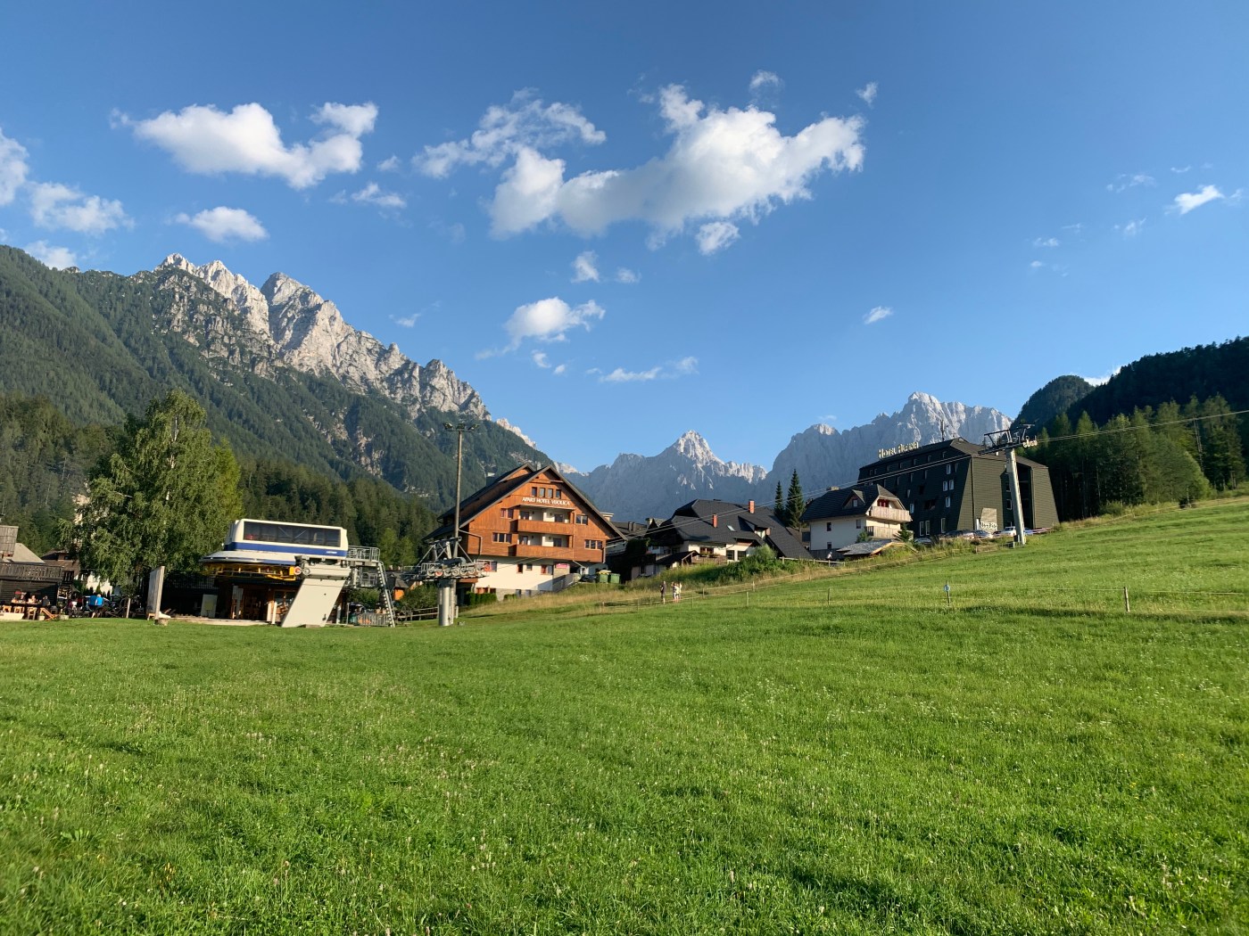 View of the mountains from Kranjska Gora