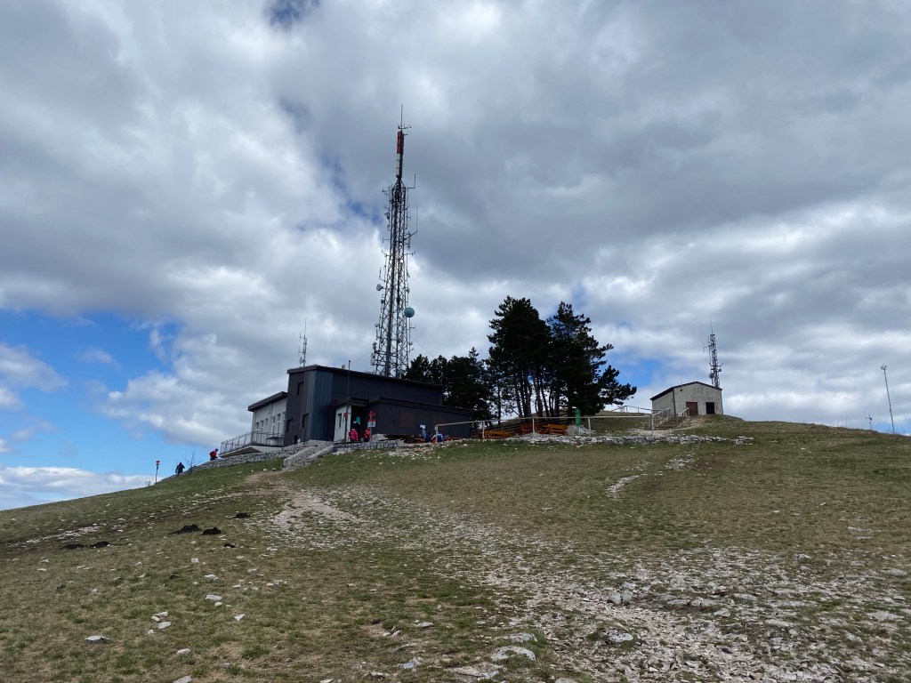 antenna on mountain top